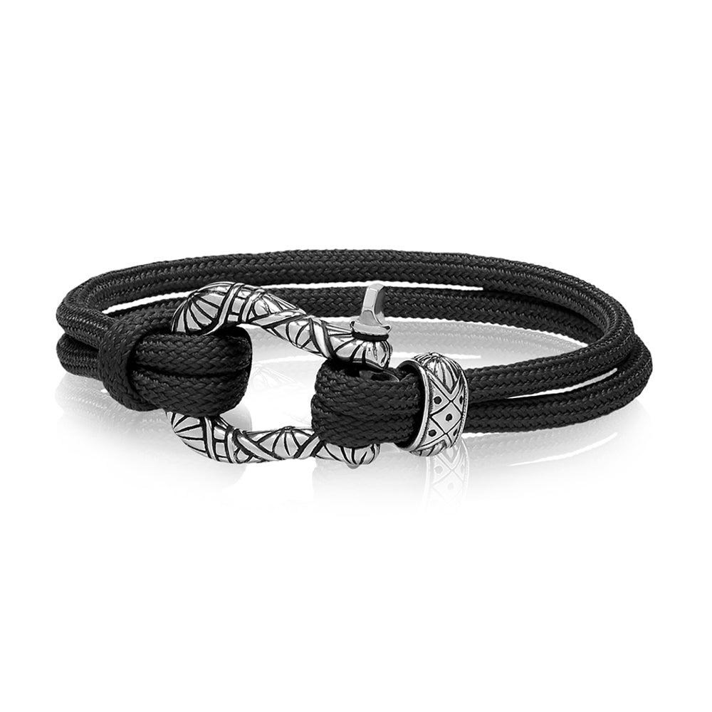 Bracelet en corde de bateau avec fermoir en U - Bracelets en acier pour hommes - The Steel Shop