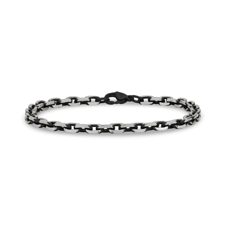 Bracelet à maillons d'ancrage bicolores - 5MM - Bracelets d'acier pour hommes - The Steel Shop