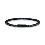 Bracelet de tennis en pierre bleue - 3mm - Bracelets d'acier pour hommes - The Steel Shop