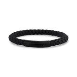 Bracelet en cuir pixelisé - 6MM - Bracelets en cuir acier pour homme - The Steel Shop