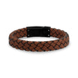 Bracelet en Cuir Tan | 12MM - Bracelets en Cuir Acier pour Homme - The Steel Shop