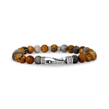 Bracelet de perles mixtes - 6MM - Bracelets de perles en acier pour hommes - The Steel Shop