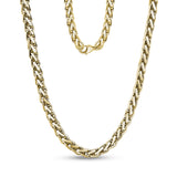 Square Wheat Chain | 6MM - Men Necklace - The Steel Shop