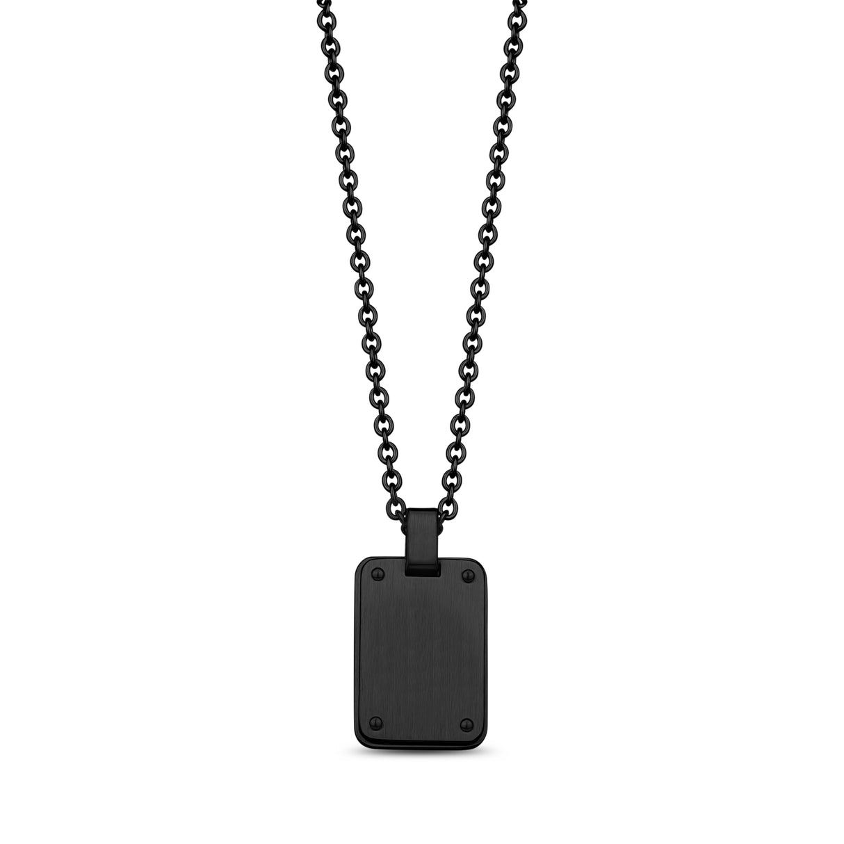 Minimal Matte Dog Tag - Pendentif pour homme - The Steel Shop