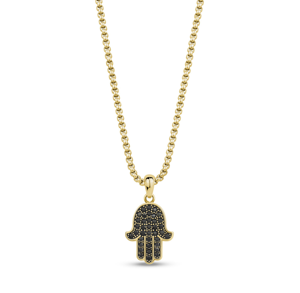 Stone-Set Hamsa Pendant