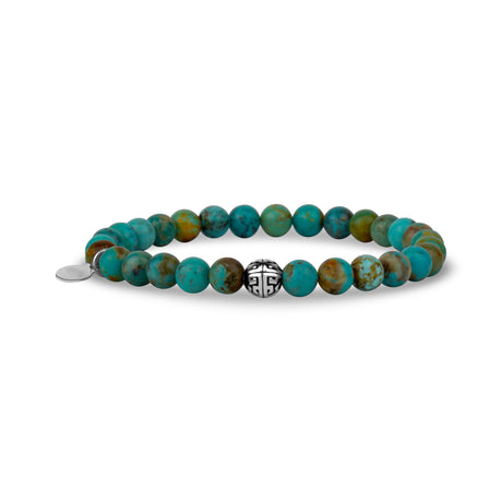 Bracelet de perles turquoises - 6MM - Bracelet de perles unisexe - The Steel Shop