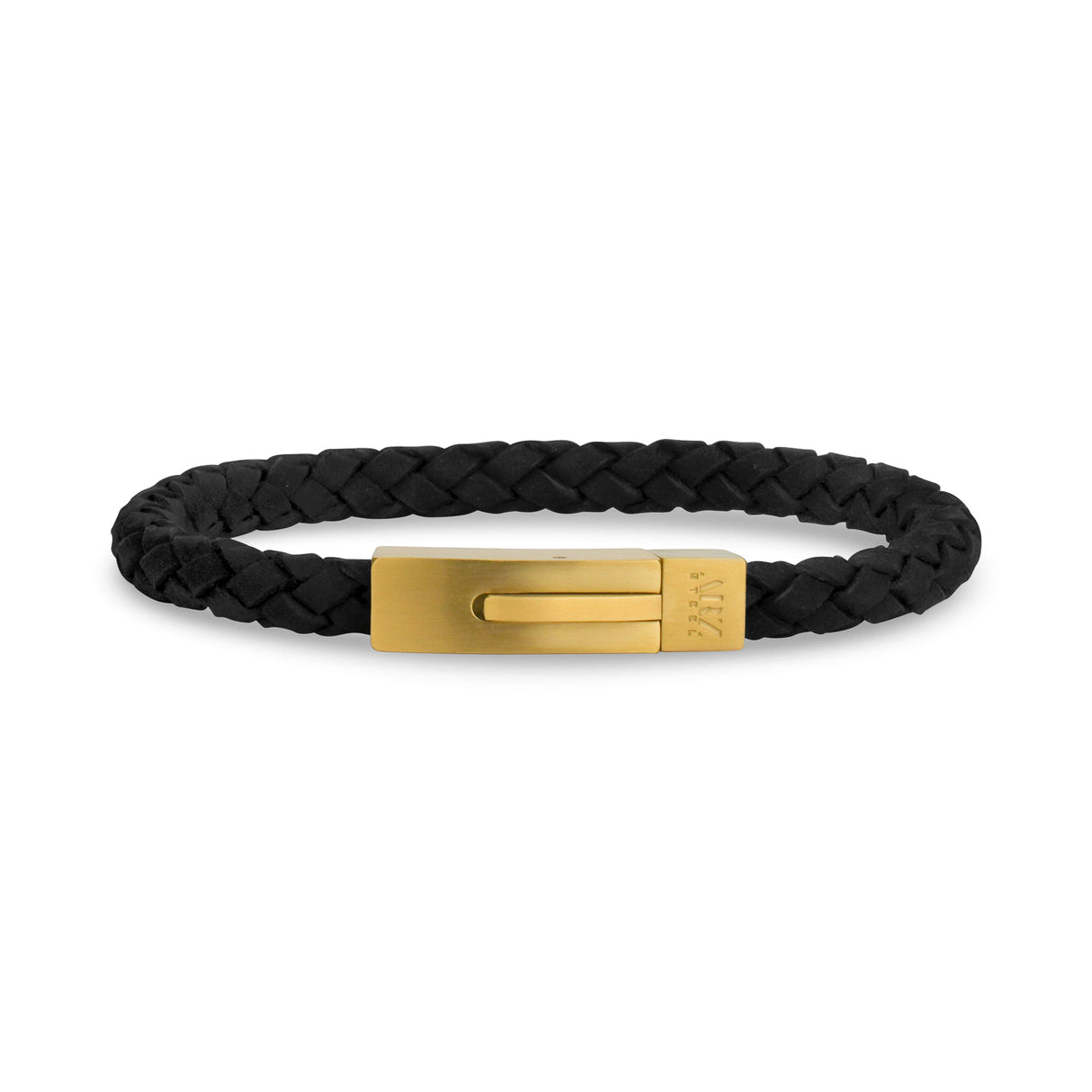 Bracelet en cuir noir - 6MM - Bracelets cuir homme - The Steel Shop