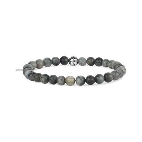 Bracelet de perles extensibles en forme d'œil d'aigle de 6 mm - Bracelet de perles unisexe - The Steel Shop