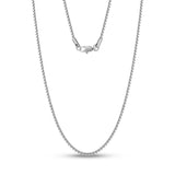 2mm Thin Round Box Link Chain - Unisex Necklaces - The Steel Shop