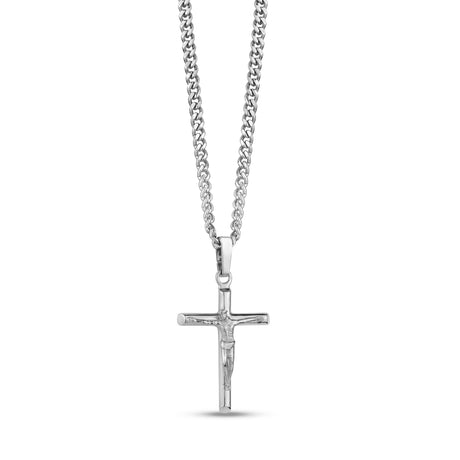 Pendentif pour homme - Pendentif Croix Crucifix en acier inoxydable