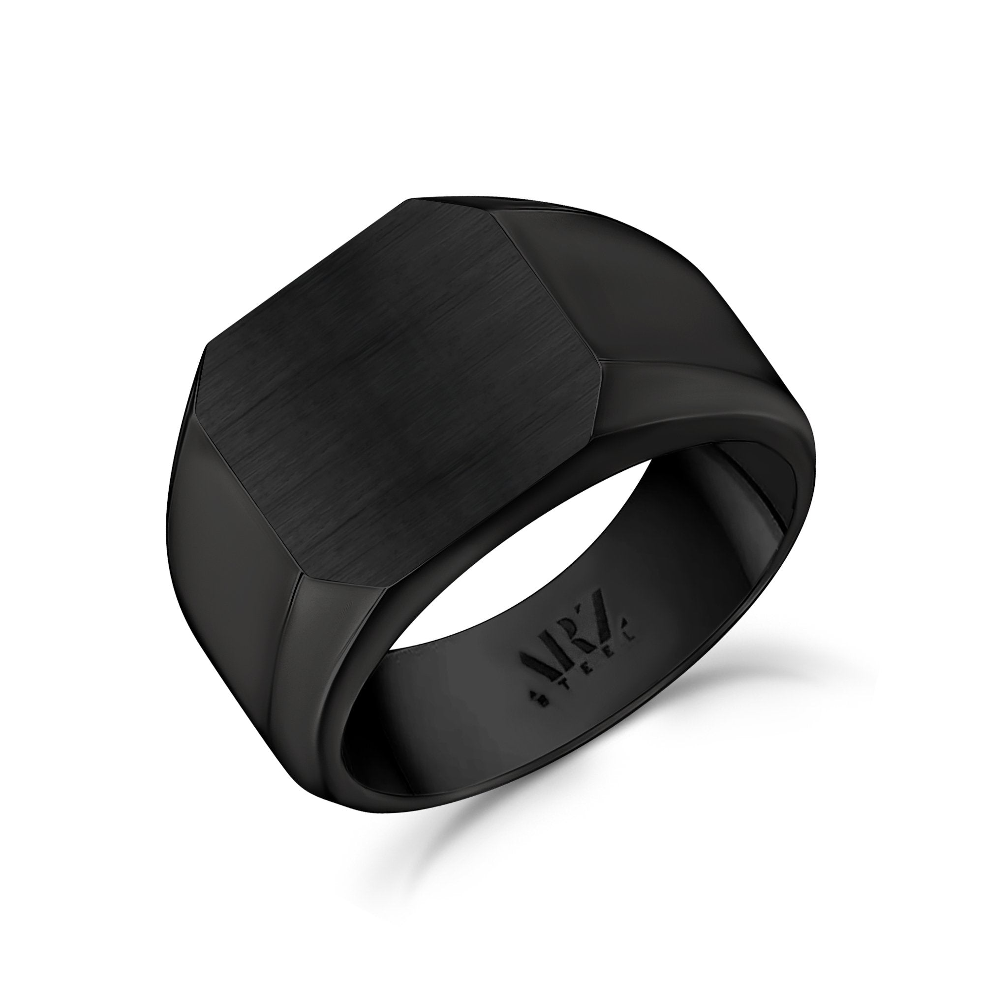 Bague noir mat discount homme