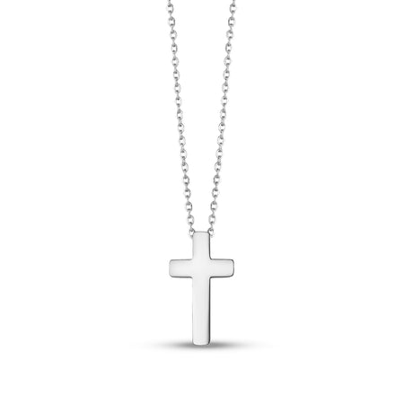 Pendentif pour Femme - Pendentif Croix Minimale en Acier Inoxydable