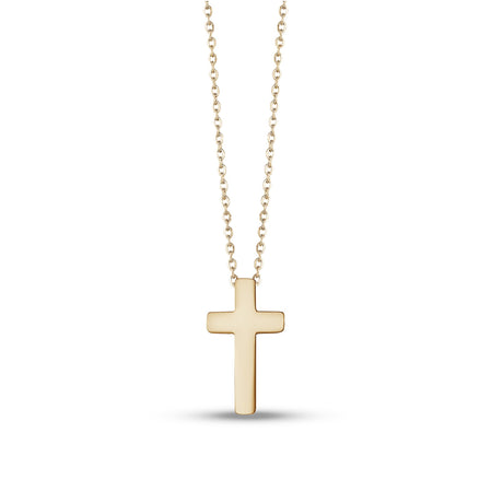 Pendentif pour Femme - Pendentif Croix Minimale Or Acier